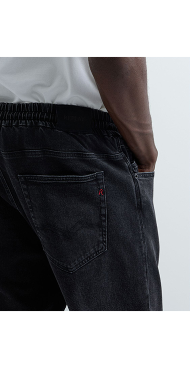 リラックステーパードLANNY Touch denim 詳細画像